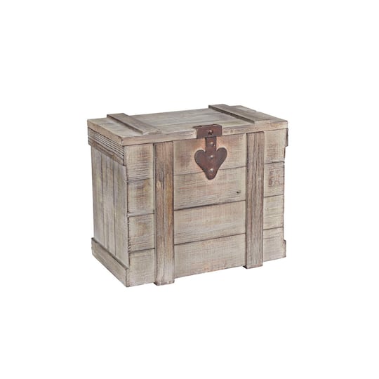 Household Essentials Antiqued Decorative Trunk (Small)